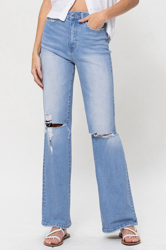 Flying Monkey High Rise Vintage Flare Jeans - Online Only