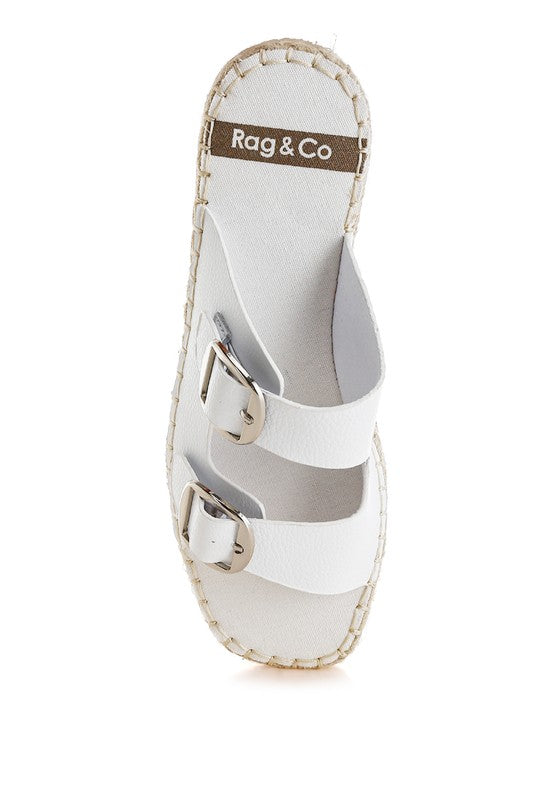 Palala Genuine Soft Leather Square Toe Espadrilles