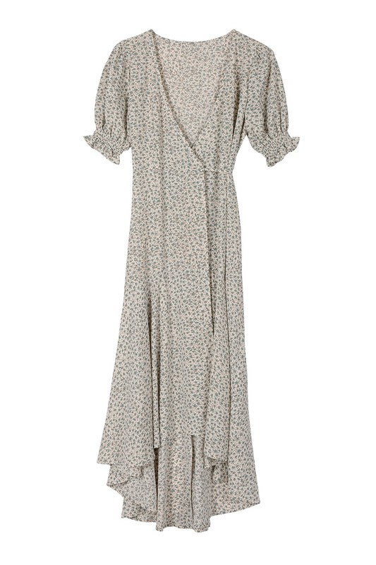 Lilous Short Sleeve Wrap Dress - Online Only