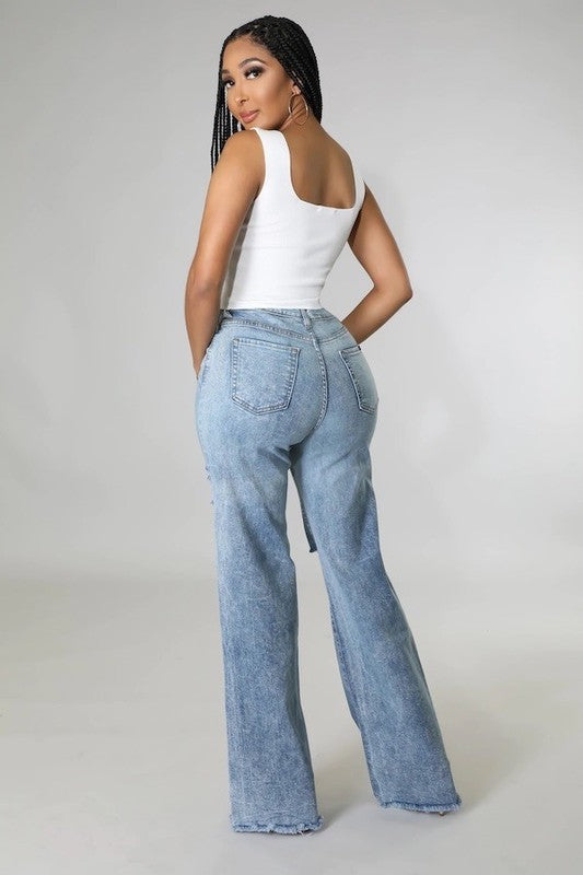 GJG Denim Tyger Wide Leg Jean