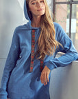 e Luna Brushed Terry High Low Sweatshirt