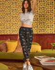 Jade By Jane Smiley Face Pattern Baggy Casual Pants