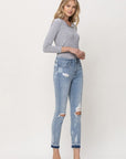 Flying Monkey Mid Rise Crop Skinny Jean  - Online Only