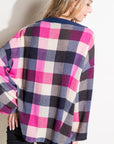 e Luna PLUS Multi Plaid Boxy Top