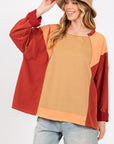 SAGE + FIG Mineral Wash Color Block Top