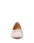 Lutten Square-Toe Bow Ballerinas