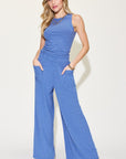 Basic Bae Full Size Ribbed Tank and Wide Leg Pants Set