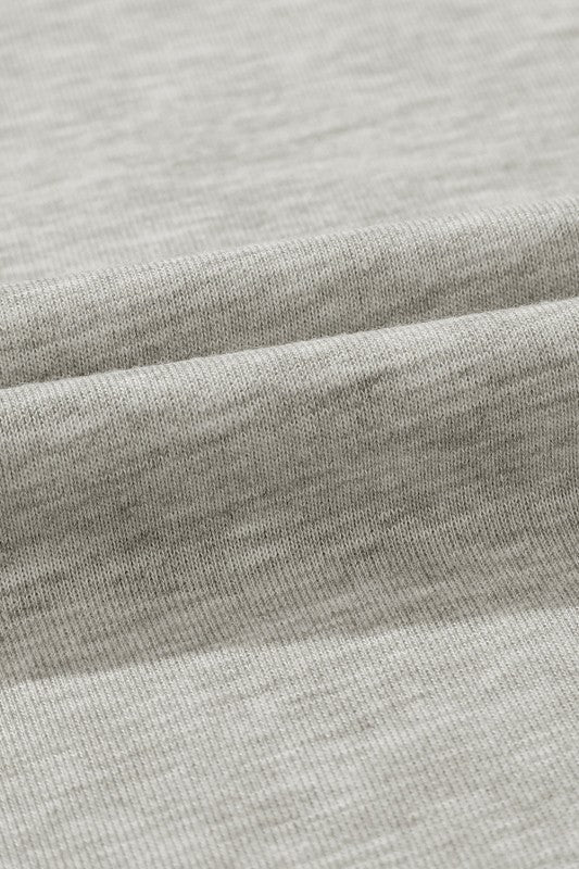 Solid Tied High-Waist Pleated Sweatpants