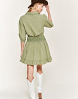 Jade by Jane Eyelet Detail 3/4 Sleeve Dress