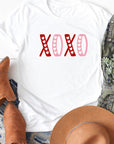 XOXO Hearts Cutout Graphic Tee PLUS