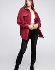 BiBi Fleece Buttoned Down Oversized Jacket