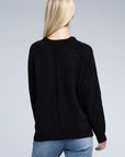 Zenana Raglan Chenille Sweater