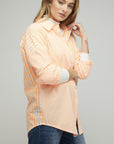 Davi & Dani Stripe Button Down Long Sleeve Shirt - Online Only