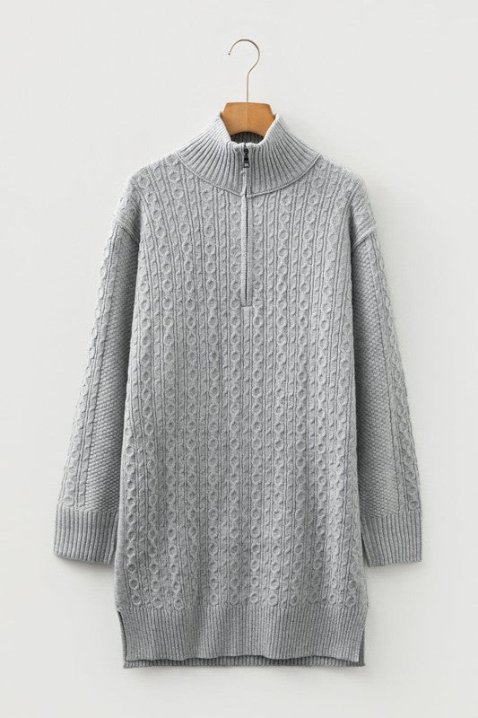 Sofia Ribbed Trim Loose Sweater