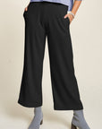 Davi & Dani Wide Leg Mid-Rise Pants