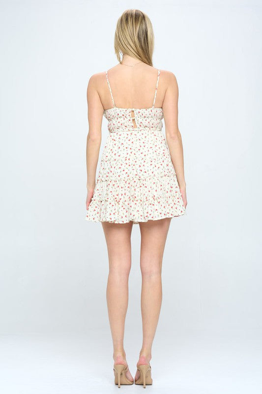 One and Only Collective Inc Floral Ruffle Cami Mini Dress