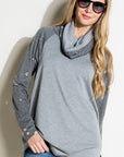 Distressed Terry Mix Tunic - My Pampered Life Seattle