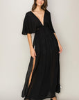 HYFVE Tie Back Maxi Split Cover Up Dress