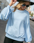 e Luna Big Puffy Sleeves Sweatshirt