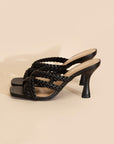 KELLAN-S Double Cross Braided Heels