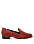 Wolferton Delicate Stud Detail Leather Loafers