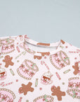Christmas Ribbed Knit Top & Pants Pajama Set