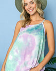 e Luna Tie Dye Thermal Camisole Top