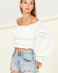 HYFVE Dipped in Sugar Flounce Hem Blouse - Online Only