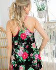 e Luna Allover Floral Tank Top