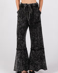 SAGE + FIG Mineral Washed Terry Wide Leg Pants