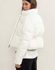 HYFVE Quilted Back Drawstring Puffer Jacket