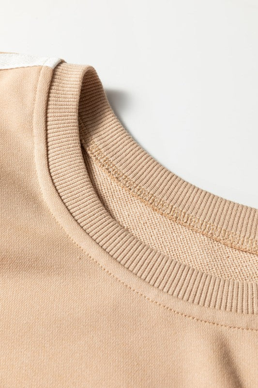 Varsity Stripe Crewneck Pullover and Sweatpants Set