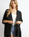 Davi & Dani Favorite Solid Kimono Cardigan