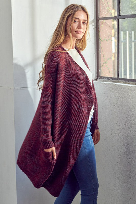 e Luna Chunky Sweater Knit Cardigan