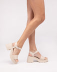 BOOMER-S Platform Heel Sandals