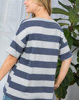 e Luna Striped Basic Top