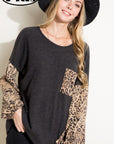 e Luna PLUS Animal Mixed Volume Sleeve Top