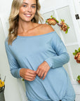 Solid One Shoulder Top - Online Only