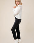 Lilou Variegated Rib V-Neck Sweater