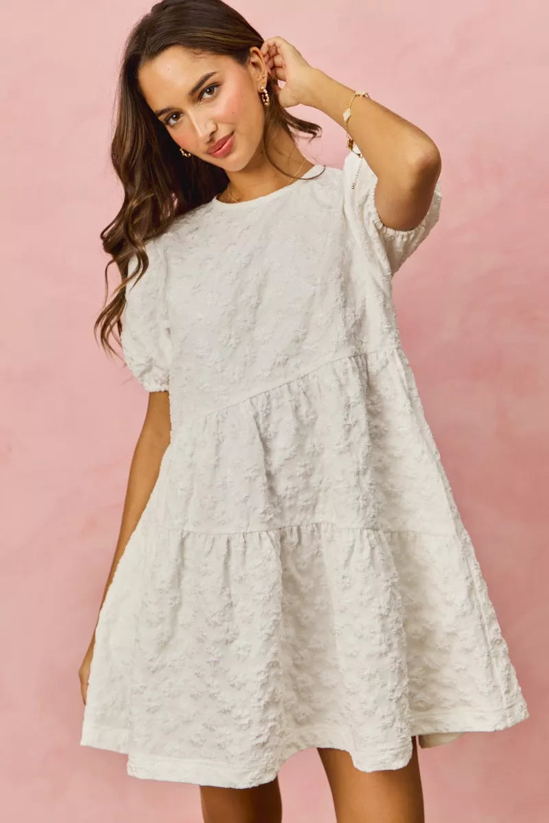 Puffy Daisy Embellished Socks Set Of 2