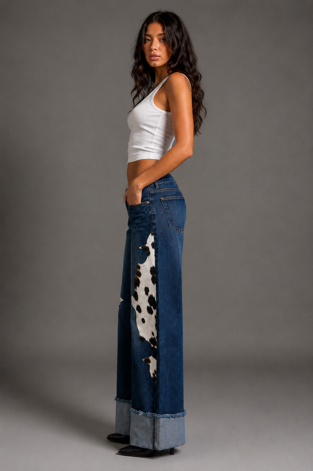 GJG Denim Dakota Drift Low Rise Dark Wash