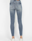 Judy Blue Full Size Tummy Control Contrast Wash Skinny Jeans