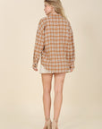 Lilou Autumn Beige Plaid Shirt