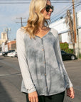 e Luna PLUS Tie Dye Mixed Top