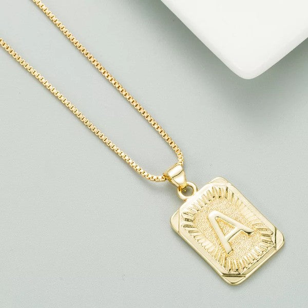 Classy Pendant Talia Initial Gold Letter Necklace