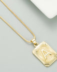 Classy Pendant Talia Initial Gold Letter Necklace