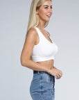 Ribbed Cropped Tank Top