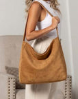Miranda Oversized Suede Hobo Bag