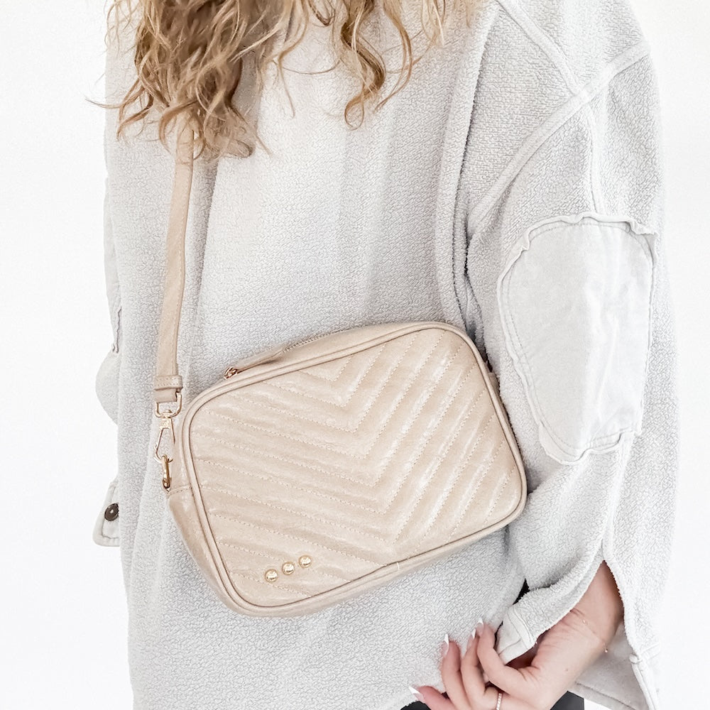 Coco Quilted Camera Crossbody Bag
