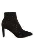 Sakura Diamante Embellished Microfiber Boots